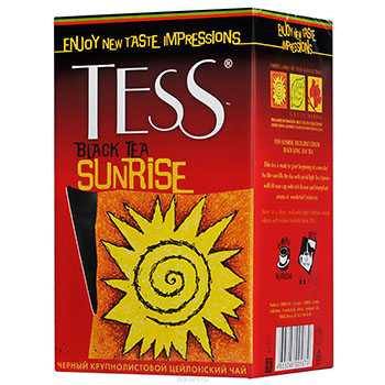 Чай Tess Sunrise листовой черный 100г