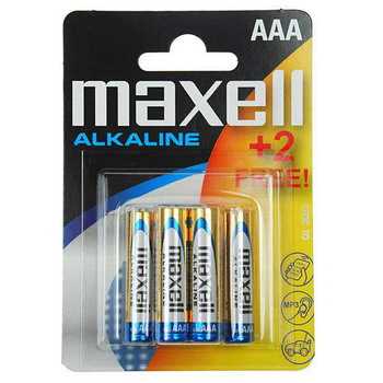 Батарейка AAA LR03 MAXELL Алкалайн 4шт в упаковке