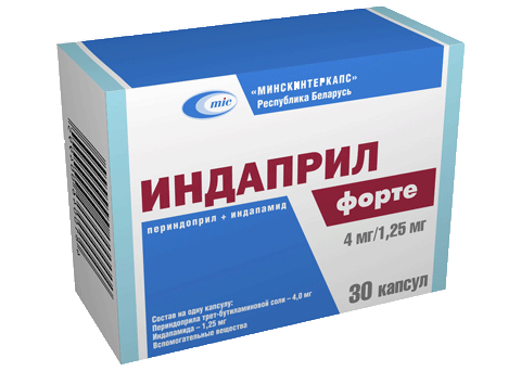 Индаприл форте 30 капсул