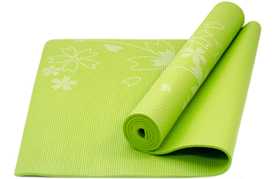 Коврик гимнастический для йоги Starfit (зеленый)