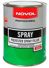 Шпатлевка Spray, наносимая способом распыления (1,2 л), NOVOL
