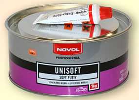 Шпатлевка UNISOFT мягкая (1 кг), NOVOL
