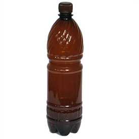 Бутылка ПЭТ коричневая 1,0 л - ВЗБН (Беларусь)
