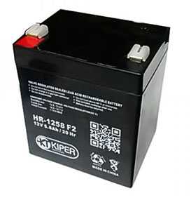 Аккумуляторная батарея 12V/5.8Ah Kiper HR-1258 (F2); 90x102x70 (ШхВхГ)-Kiper (Китай)