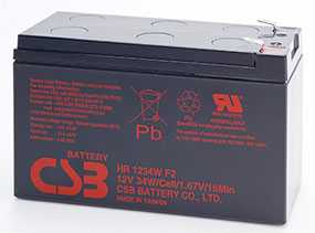 Аккумуляторная батарея 12V/9Ah CSB HR 1234W (F2); 151x94x65 (ШхВхГ)-CSB Battery (Вьетнам)