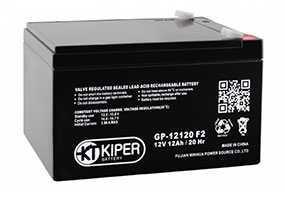 Аккумуляторная батарея 12V/12Ah Kiper GP-12120 (F2); 151x94x98 (ШхВхГ)-Kiper (Китай)