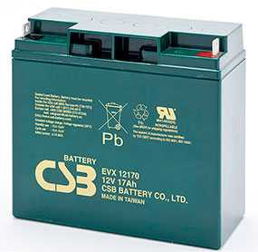 Аккумуляторная батарея 12V/17Ah CSB EVX 12170; 181x167x76 (ШхВхГ)-CSB Battery (Вьетнам)