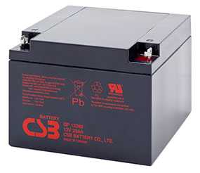 Аккумуляторная батарея 12V/26Ah CSB GP 12260; 166x125x175 (ШхВхГ)-CSB Battery (Вьетнам)