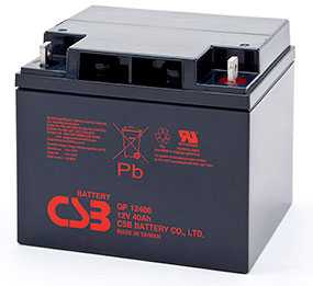 Аккумуляторная батарея 12V/40Ah CSB GP 12400; 196x170x165 (ШхВхГ)-CSB Battery (Вьетнам)