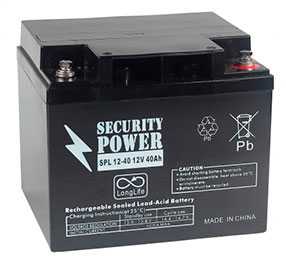 Аккумуляторная батарея 12V/40Ah Security Power SPL 12-40; 196x170x165 (ШхВхГ)-Security Power (Китай)