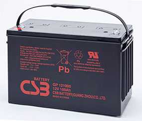 Аккумуляторная батарея 12V/100Ah CSB GP 121000; 343x217x171 (ШхВхГ)-CSB Battery (Вьетнам)