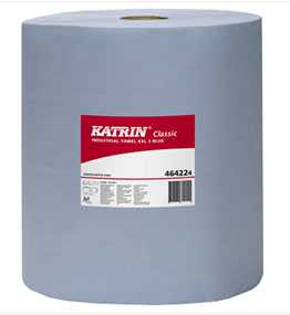 Протирочная бумага Katrin Classic XXL3 с повышенной впитывающей способностью, голубая, ширина 38 см, Metsa Tissue (Германия)	