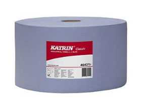 Протирочная бумага Katrin Classic L3 с повышенной впитывающей способностью, голубая, ширина 22 см, Metsa Tissue (Германия) 