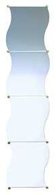 Зеркало Wavy M7543, 4 шт, 30*30 см, INNOVA (Китай)
