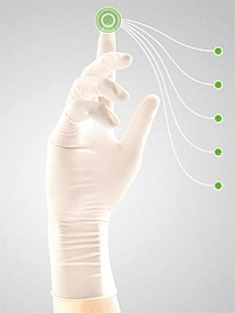 Перчатки хирургические стерильные одноразовые, анатомической формы First+Care Латекс, кремовые - Ecological Products LLC (США) 