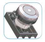 Металлическая антивандальная кнопка с автоматическим возвратом и с подсветкой NEF22-FL Promet