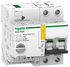 Выключатель автоматический (автомат) двухполюсный 10A B Reflex iC60H Ti24 - Schneider Electric