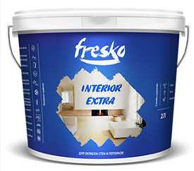 Краска водно-дисперсионная FRESKO Interior Extra, 2л - ЛАКОКРАСКА (Беларусь)
