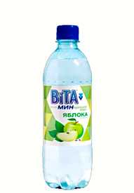 Напиток безалкогольный Вiта со вкусом Яблока на основе минеральной воды 0,5л - ВЗБН (Беларусь)
