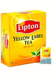 Чай черный LIPTON Yellow Label 100 пак./упак -LIPTON (Россия)
