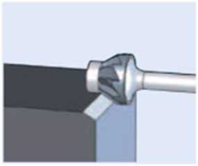 Борфреза твердосплавная коническая KSJ 1605/6 EDGE 30° EAN 4007220952443 - PFERD (Германия)
