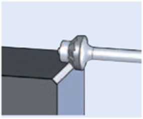 Борфреза твердосплавная коническая KSK 1603/6 EDGE 45° EAN 4007220952436 - PFERD (Германия)
