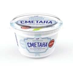 Сментана м.д.ж. 10% п/стакан в термоусадочной этикетке ('sleeve') 
