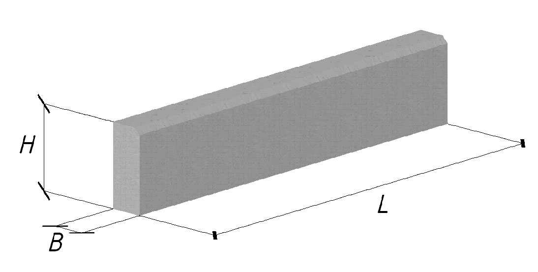 Бордюр тротуарный БРТ100.20.8-М - ОСИПОВИЧСКИЙ ЗАВОД ЖЕЛЕЗОБЕТОННЫХ КОНСТРУКЦИЙ
