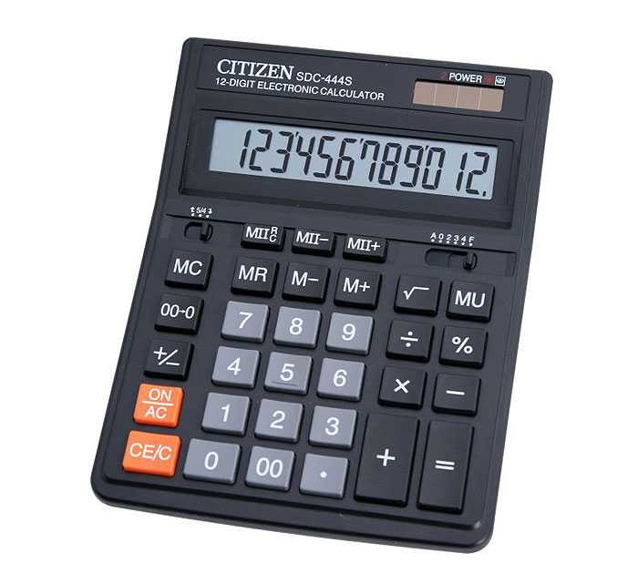 Калькулятор Citizen SDC-444S 12 разрядов - CITIZEN