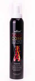 ПЕНА для укладки окрашенных волос суперсильной фиксации Color Care System - БЕЛИТА