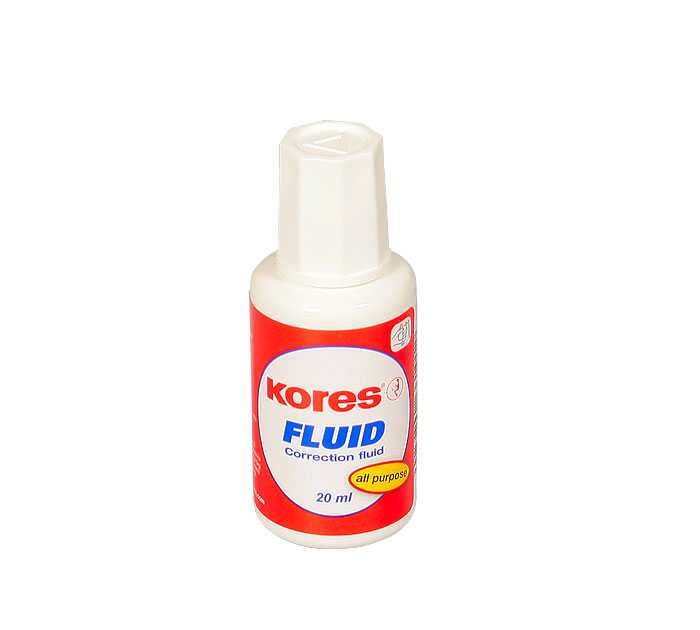 Корректирирующая жидкость Kores (спиртовая основа) 20 мл - KORES