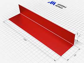 Планка примыкания верхняя (250х147х2000 мм) - АРСЕНАЛМЕТАЛЛ
