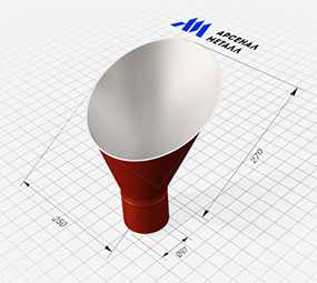 Воронка (круглое сечение, d=97 мм) - АРСЕНАЛМЕТАЛЛ