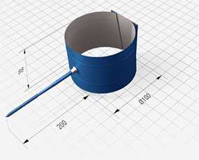 Держатель трубы (круглое сечение, d=100 мм) - АРСЕНАЛМЕТАЛЛ
