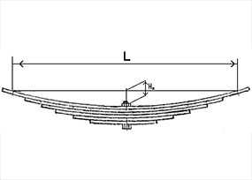 Рессора задняя МАЗ дополнительная (6 листов) L=1220мм - Чусовской металлургический завод