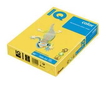 Бумага цветная IQ COLOR CY39, канареечно-желтый, А4, 80 г/м2, 500 л/пачке - Mondi​
