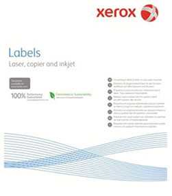 Наклейки Xerox А4, 1 этикетка, 100 л, арт.003R97400 - XEROX