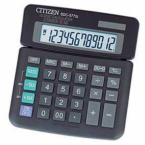 Калькулятор настольный 12-разрядный Citizen SDC-577III - Citizen