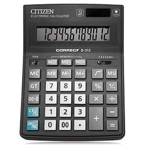 Калькулятор настольный 12-разрядный Citizen Correct D312 - Citizen