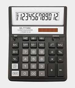 Калькулятор настольный 16-разрядный SK-777XBK SKAINER ELECTRONIC
