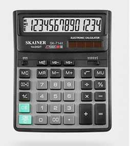 Калькулятор настольный 14-разрядный SK-714 II SKAINER ELECTRONIC