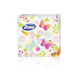 Салфетки бумажные Zewa Butterfly, 33х33 см, 20 шт - SCA Hygiene Products