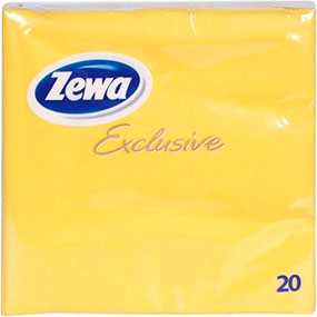 Салфетки бумажные Zewa желтые, трехслойные, 33х33 см, 20 шт - SCA Hygiene Products