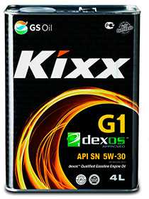 Масло моторное Kixx G1 DEXOS 1 API SN 5W-30, 4 л - ЛЛК-Интернешнл