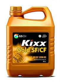 Масло моторное KIXX GOLD API SF/CF 20W-50, 4 л - ЛЛК-Интернешнл