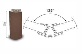 Угол к цоколю кухонному 135° - Зовпласт