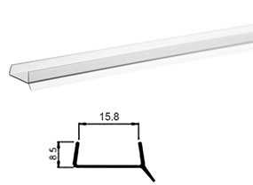 Профиль уплотнительный для ДСП 16 мм - Зовпласт