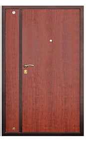 Дверь наружная стальная глухая утеплённая (ДНСГУ) с двумя створками, размер 2,1 ×1,2 м - Эрис УЧПП
