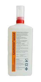 Средство для дезинфекции и очистки изделий медицинского назначения Лизоформин специальный, концентрат, бутылка 1 литр - LYSOFORM