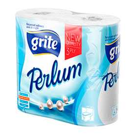 Туалетная бумага Grite Perlum 3сл. целлюлоза
